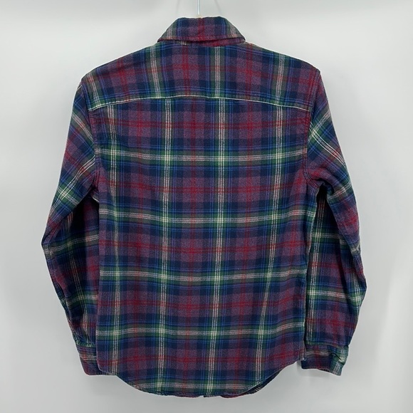 Abercrombie & Fitch Casual Blue and Red Plaid Flannel Shirt Size XSmall - Picture 7 of 11